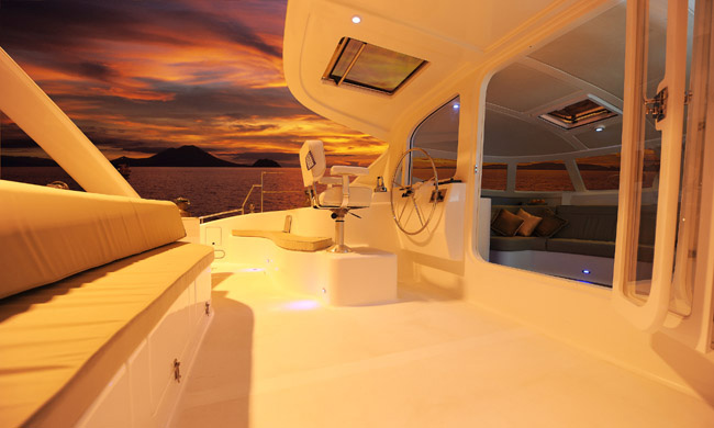 Power Catamaran Interiors